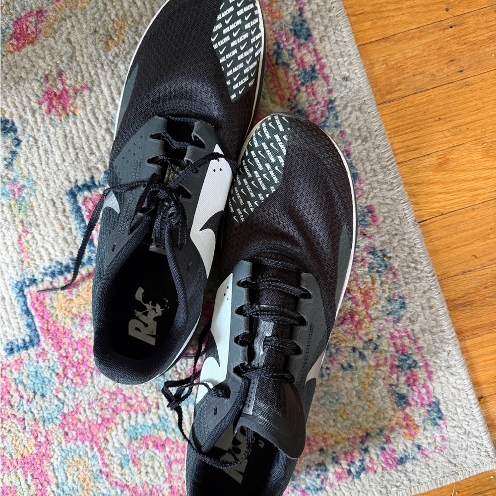 Nike Men's Black running Shoes with White Swoosh